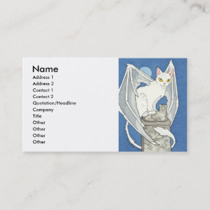 Carte de visite déplaisant de chat