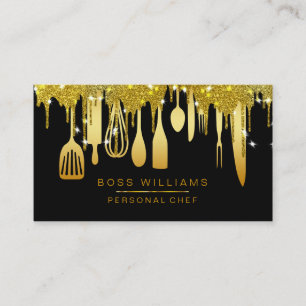 Carte De Visite Dépôts d'or pour cuisinier personnel