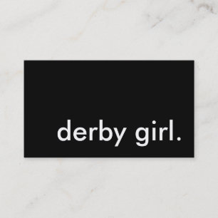 Carte De Visite derby girl.