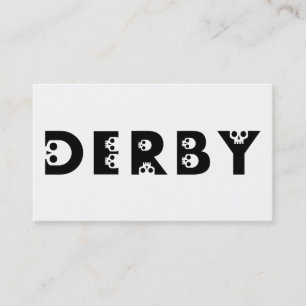 Carte De Visite derby : skullphabet
