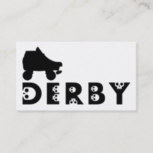 Carte De Visite derby : skullphabet skate