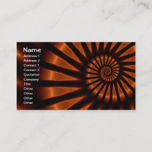 Carte De Visite Déroulement psychédélique fin Fractal