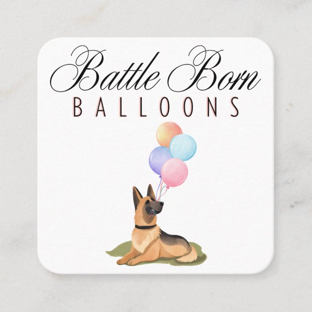 Carte de visite des ballons de combat personnalisé (Devant)