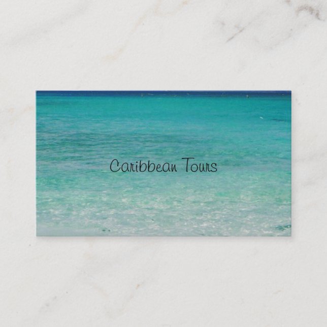 Carte de visite des Caraïbes  (Devant)
