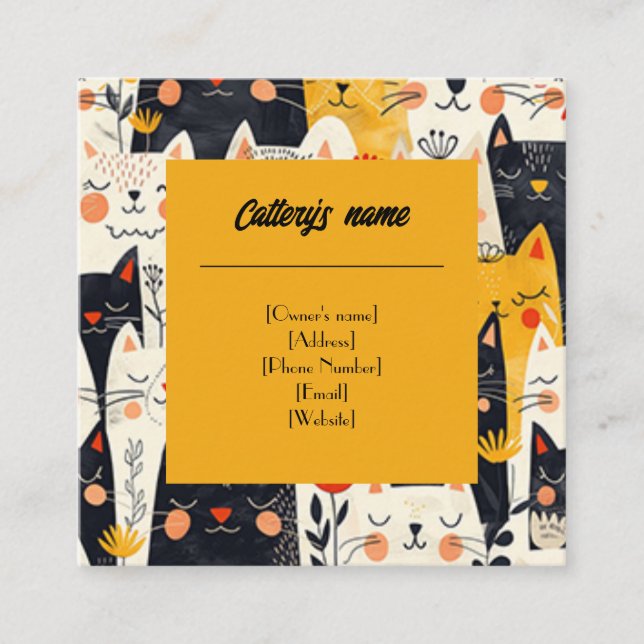 Carte de visite des catalogues (Devant)