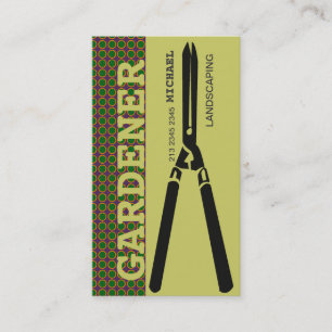Carte De Visite Des ciseaux de jardinage paysagers pour les jardin