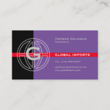 Carte de visite des importations globales