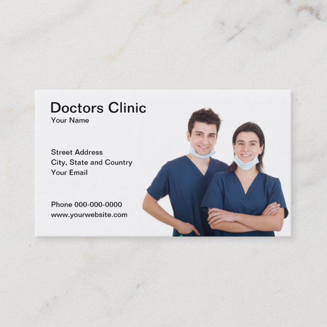 Carte de visite des médecins (Devant)
