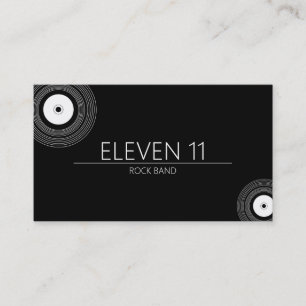 Carte de visite des musiciens Cool