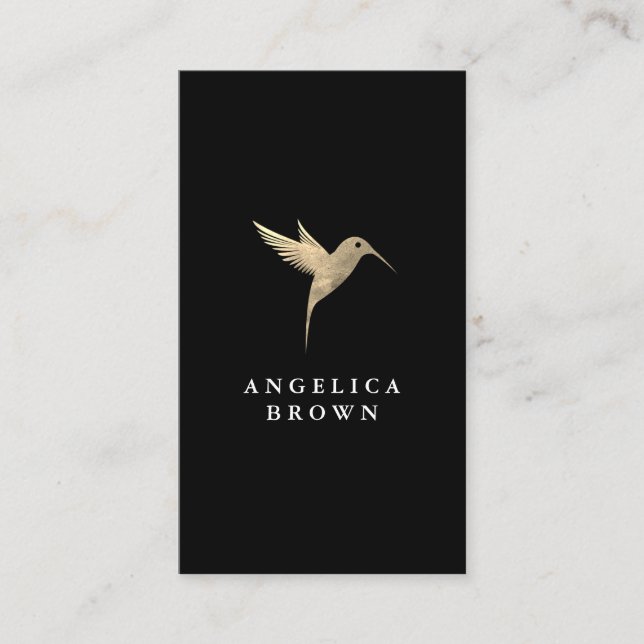 Carte de visite des oiseaux de Humming (Devant)