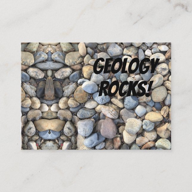 CARTE DE VISITE DES ROCHES DE GÉOLOGIE ! (Devant)