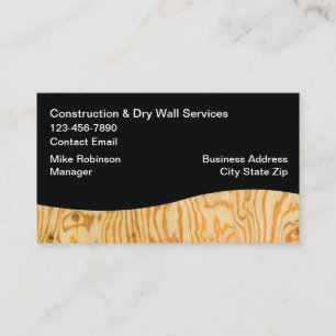 Carte de visite Des Services De Construction Et De