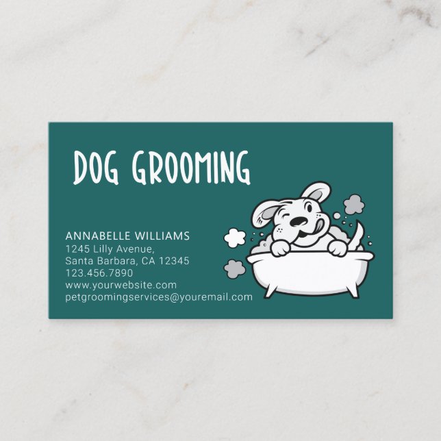 Carte de visite des services de culture de chiens (Devant)