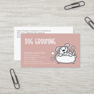 Carte de visite des services de culture de chiens