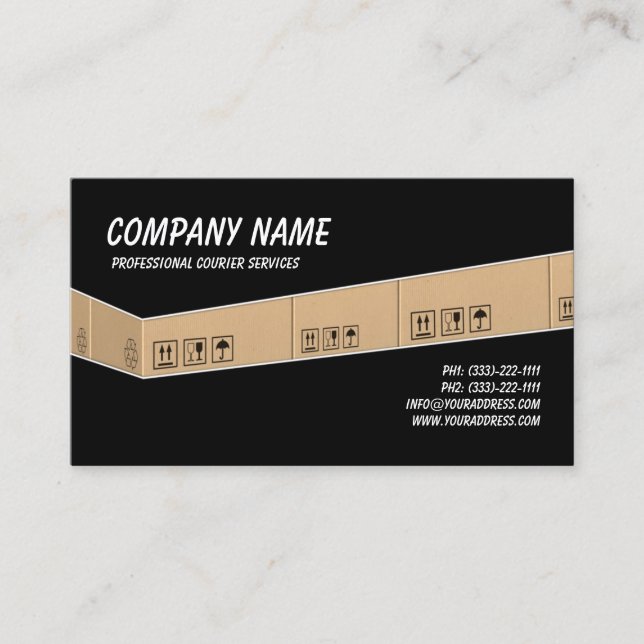 Carte de visite des services de messagerie (Devant)