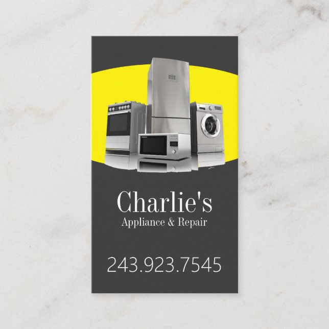 Carte de visite des services de réparation des app (Devant)