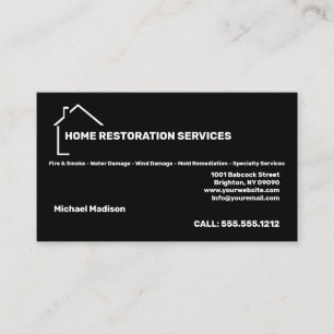 Carte de visite des services de restauration à do