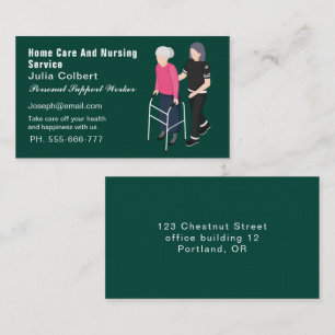 Carte de visite des services de soins à domicile e