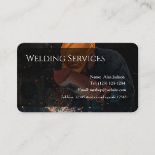 Carte de visite des services de soudure modifiable