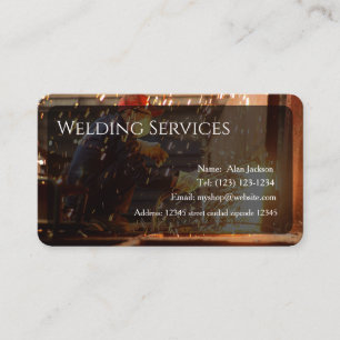 Carte de visite des services de soudure modifiable