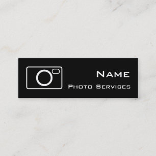 Carte de visite des services photo
