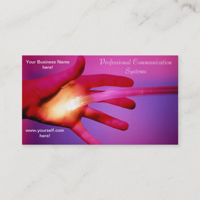 Carte de visite des systèmes de communication (Devant)