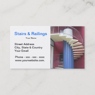Carte de visite d'escaliers et de balustrades