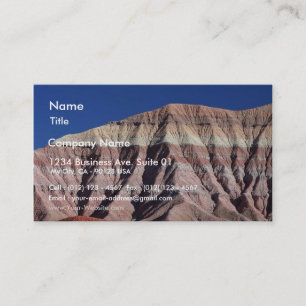 Carte De Visite Désert peint au nord de hampe de drapeaux