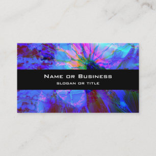 Carte De Visite Design abstrait bleu et violet