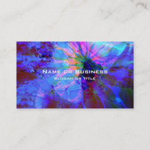 Carte De Visite Design abstrait bleu et violet