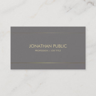 Carte De Visite Design Artistique Professionnel Élégant Plaine Lux