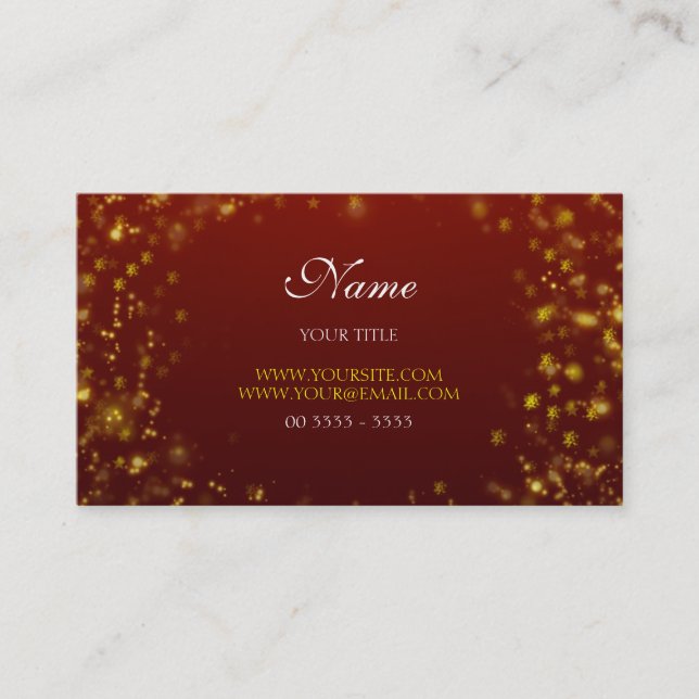 Carte De Visite Design Christmas (Devant)