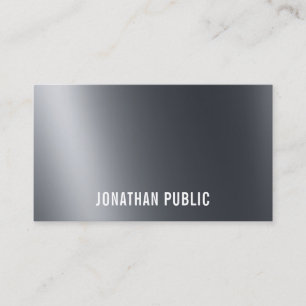 Carte De Visite Design Clair Et Noir Ombré Élégant Cool Luxe