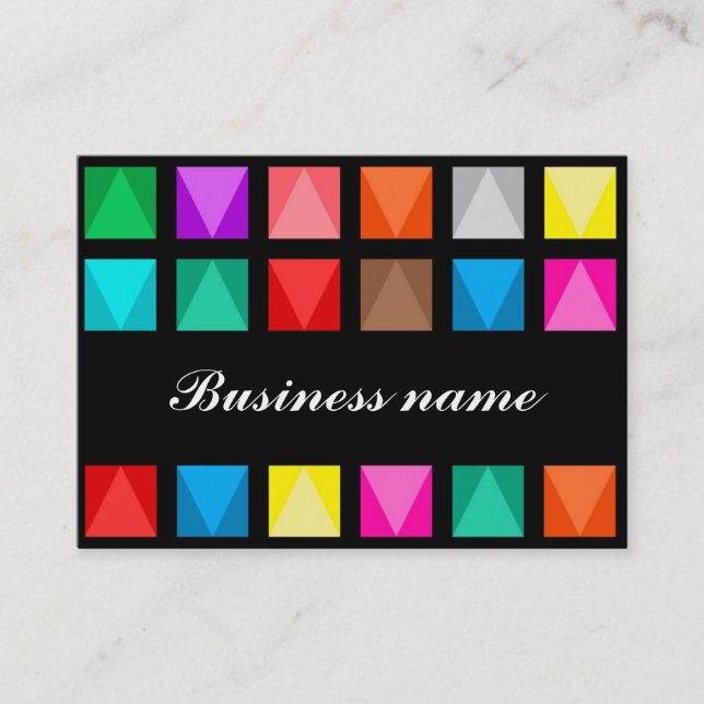 Carte De Visite Design coloré (Devant)