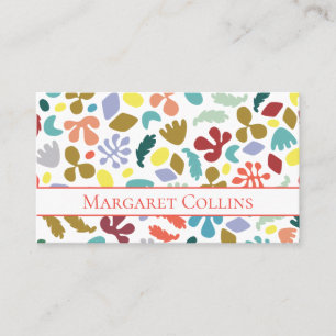 Carte De Visite Design coloré moderne Nom personnalisé