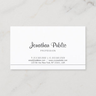 Carte De Visite Design créatif allié tendance minimaliste