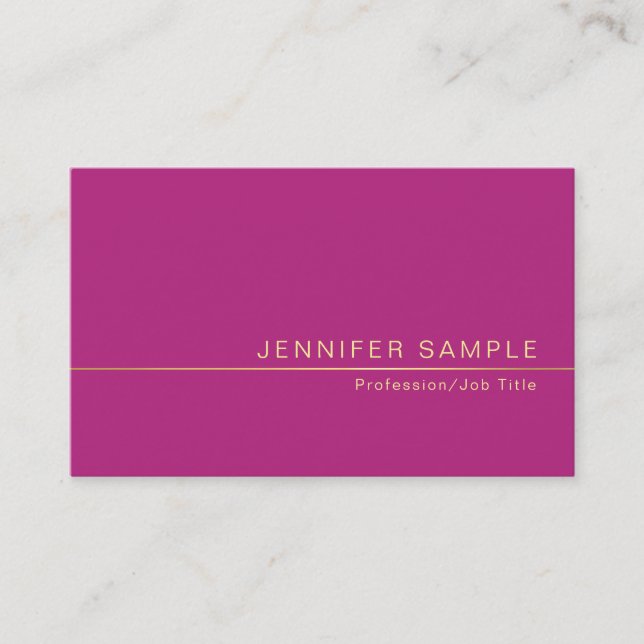 Carte De Visite Design créatif Design tendance Silk Finish Moderne (Devant)