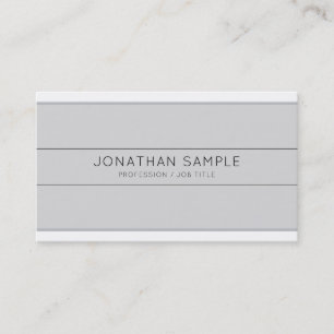 Carte De Visite Design créatif professionnel Gris clair tendance