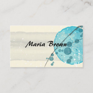 Carte De Visite design d'aquarelle abstrait élégant