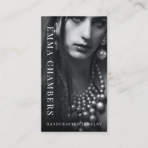 Carte de visite design de bijoux moderne et chic