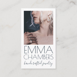 Carte de visite design de bijoux moderne et chic
