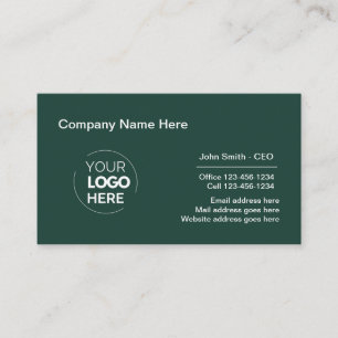 Carte De Visite Design de logo professionnel Emerald Green
