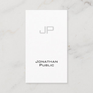 Carte De Visite Design de luxe tendance Monogramme créatif élégant