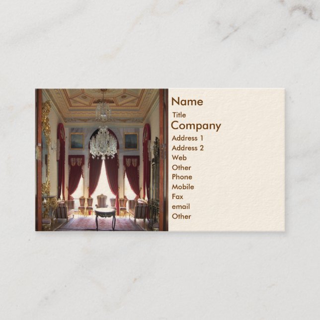 Carte De Visite Design d'intérieur (Devant)