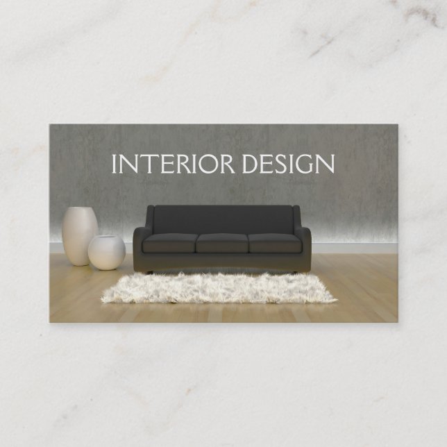 Carte de visite Design d'intérieur (Devant)