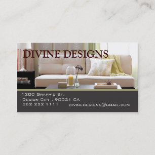 Carte De Visite Design d'intérieur - customisé