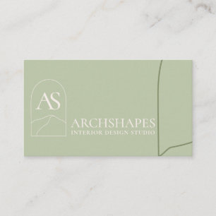 Carte De Visite Design d'intérieur de géométrie d'architecture ver