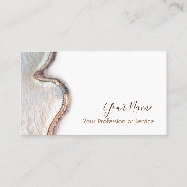Carte De Visite Design d'intérieur et mobilier en bois bio ! (Devant)