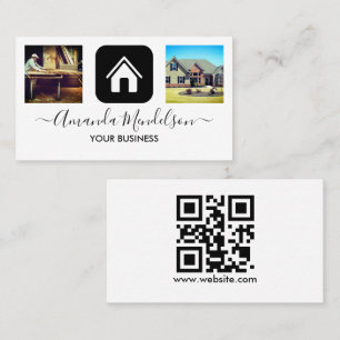 Carte De Visite  design d'intérieur mobilier bâtiment agent immobi