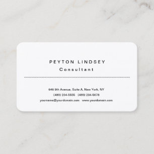 Carte De Visite Design élégant classique professionnel soie